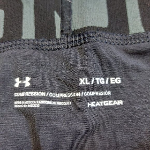 Under Armour Men's Black HeatGear Compression Capri Crop Tights Size XL - Picture 6 of 9